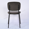 Luxury Modern Velvet Upholstered Dining Chair with Black Ripple Legs for Hotel Use