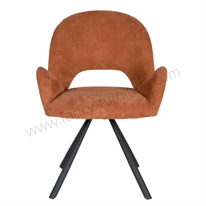 Nordic Swivel 360 Degree Revolving Dining Chair with Cushion