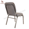 Modern Metal Hotel Furniture Iron Steel Interlocking Padded Auditorium Stack Church Chair