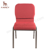 Factory Supply Modern Design Iron Frame Fabric Upholstery Banquet Stackable Church Chair for Sale