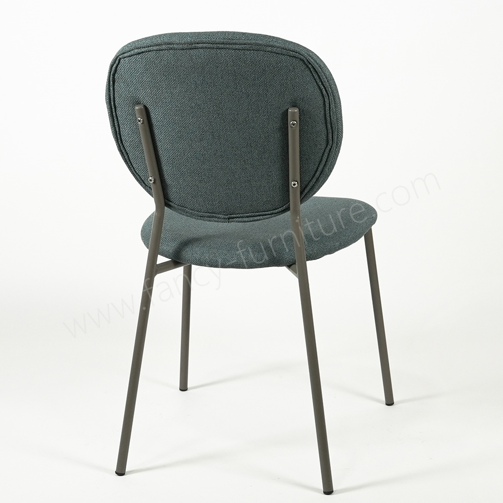 Hot Selling Linen Dining Chair, Ergonomic Backrest Upholstered Chair for Living Room & Cafe