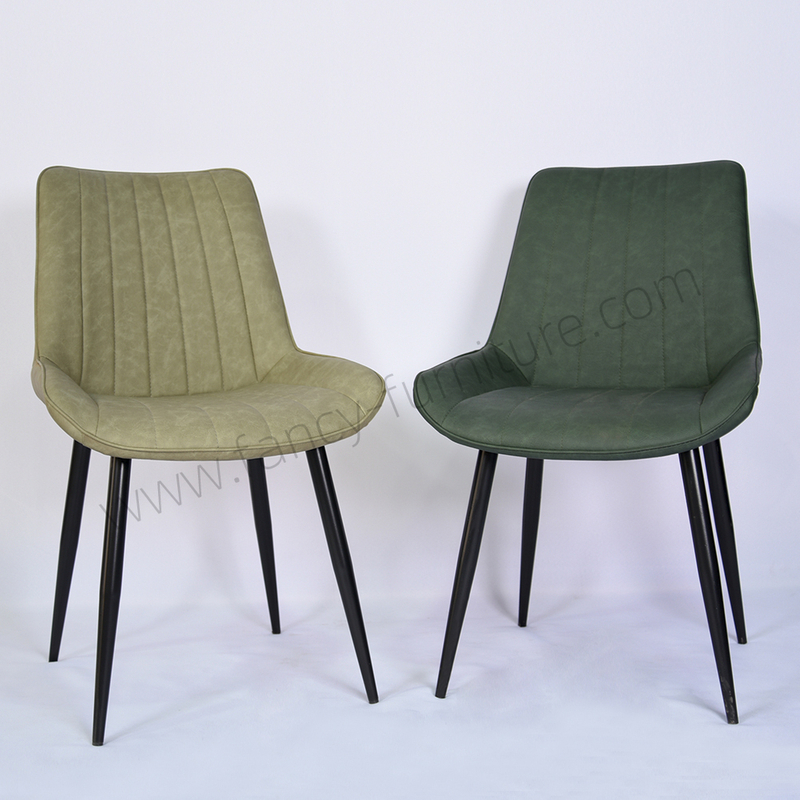 Wholesale Durable Comfortable Upholstered Dining Chair with Metal Legs Modern Design 2-Year Warranty
