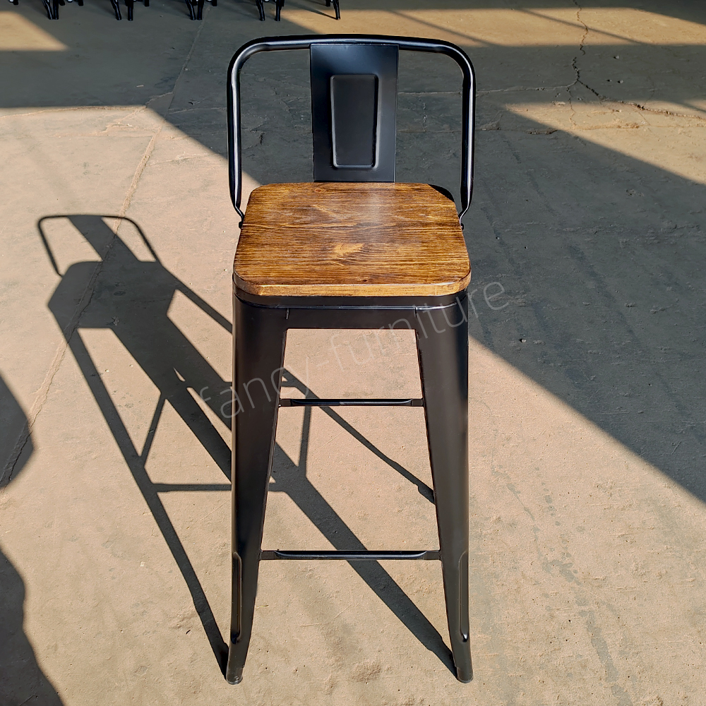 Industrial Metal Strong Bar Stool Stackable High Chair for Home Bar And Commercial Use