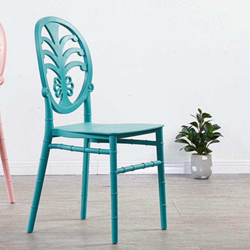Living Room Armless Plastic Chair for Restaurants