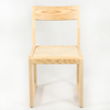 Factory Wholesale Ash Wood Dining Chair, Unfinished Natural Wood Frame, Minimalist Style for Living Room & Restaurant