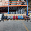 Fancy Banquet Chair Modern Metal Fabric Stackable Stable Commercial Hotel Dining Chair Solid Back Foam Cushion Iron Legs