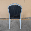 Wholesale Stackable Indoor Banquet Chairs-Modern Design Solid Back Foam Cushion Iron Legs Stable Commercial Hotel Dining Chairs