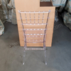 Stacking Plastic PC 7-Slat Modern Chiavari Dining Chair Backrest Durable Waterproof Portable Outdoor for Home Office Party