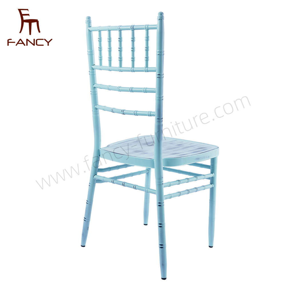 Factory Sale Elegant Chiavari Wedding Chairs Antique Metal Modern Portable Aluminium Banquets Restaurants Outdoor Living Room