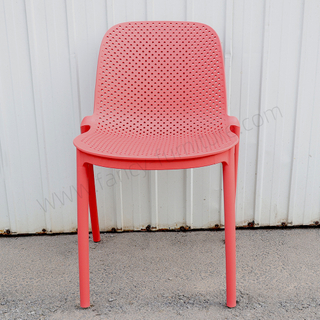 Wholesale Lightweight Ventilated Plastic Mesh Chair, Stackable Weather-Resistant Dining Chair for Banquet Outdoor, Event