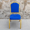 Hotel Banquet Chair with Decorative Iron Back Stackable & Durable Modern Design Foam Cushion Indoor Use