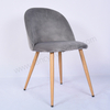 Modern Velvet Dining Chair with Metal Legs Durable Upholstery Non-Foldable for Home & Hotel Use