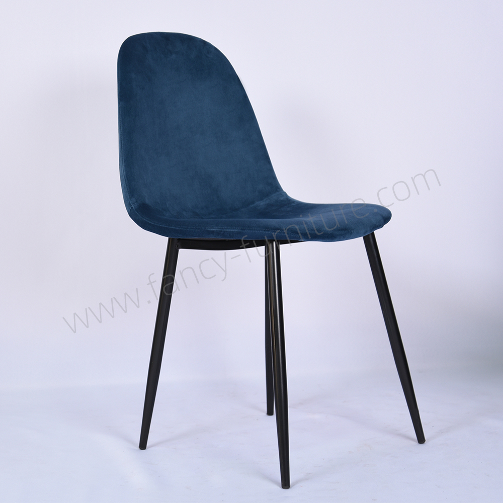 Modern Velvet Dining Chair with Metal Legs Durable Upholstery for Home & Hotel Use