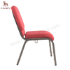 Factory Supply Modern Design Iron Frame Fabric Upholstery Banquet Stackable Church Chair for Sale