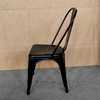 Sturdy Durable Industrial Antique Iron Stackable Dining Chair with Metal Legs for Home And Commercial Use